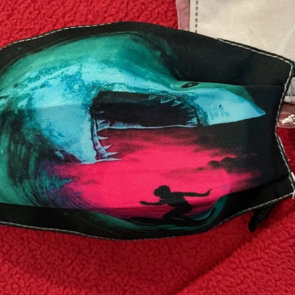 New kid’s shark and surfer face mask